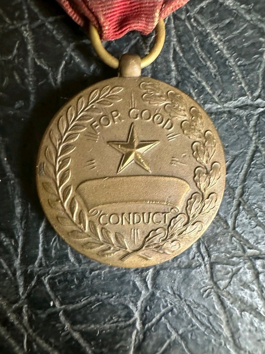 WWII U.S. Army Good Conduct Medal – Efficiency • Honor • Fidelity – Original WWII Era - Workshop & Study