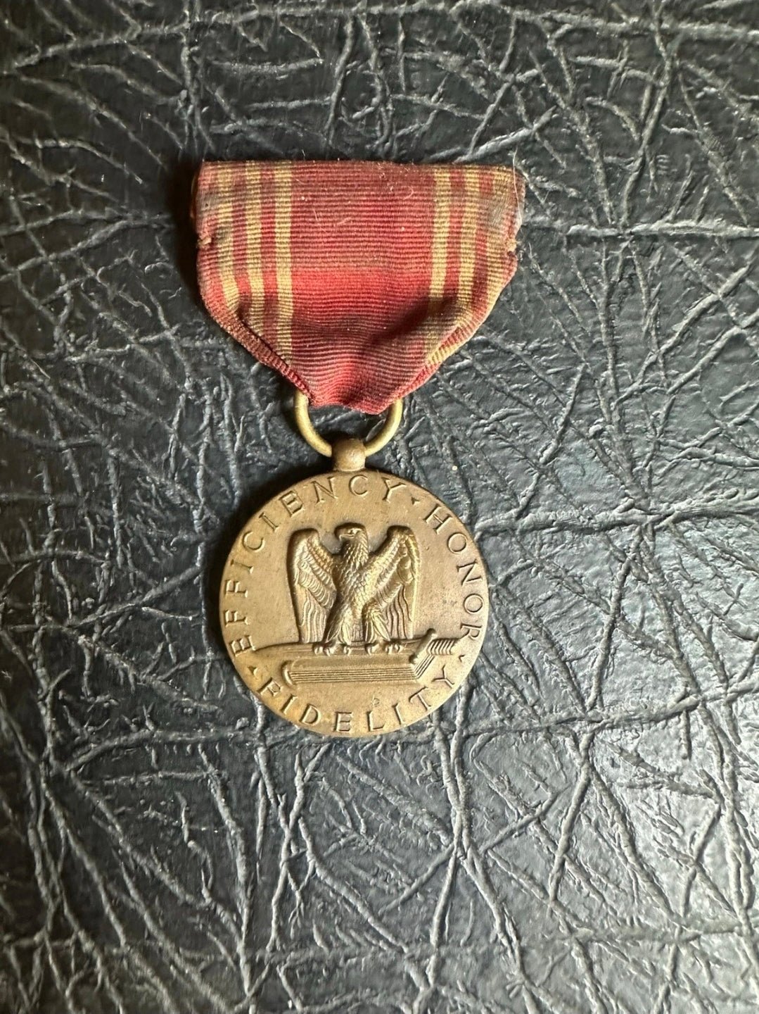 WWII U.S. Army Good Conduct Medal – Efficiency • Honor • Fidelity – Original WWII Era - Workshop & Study