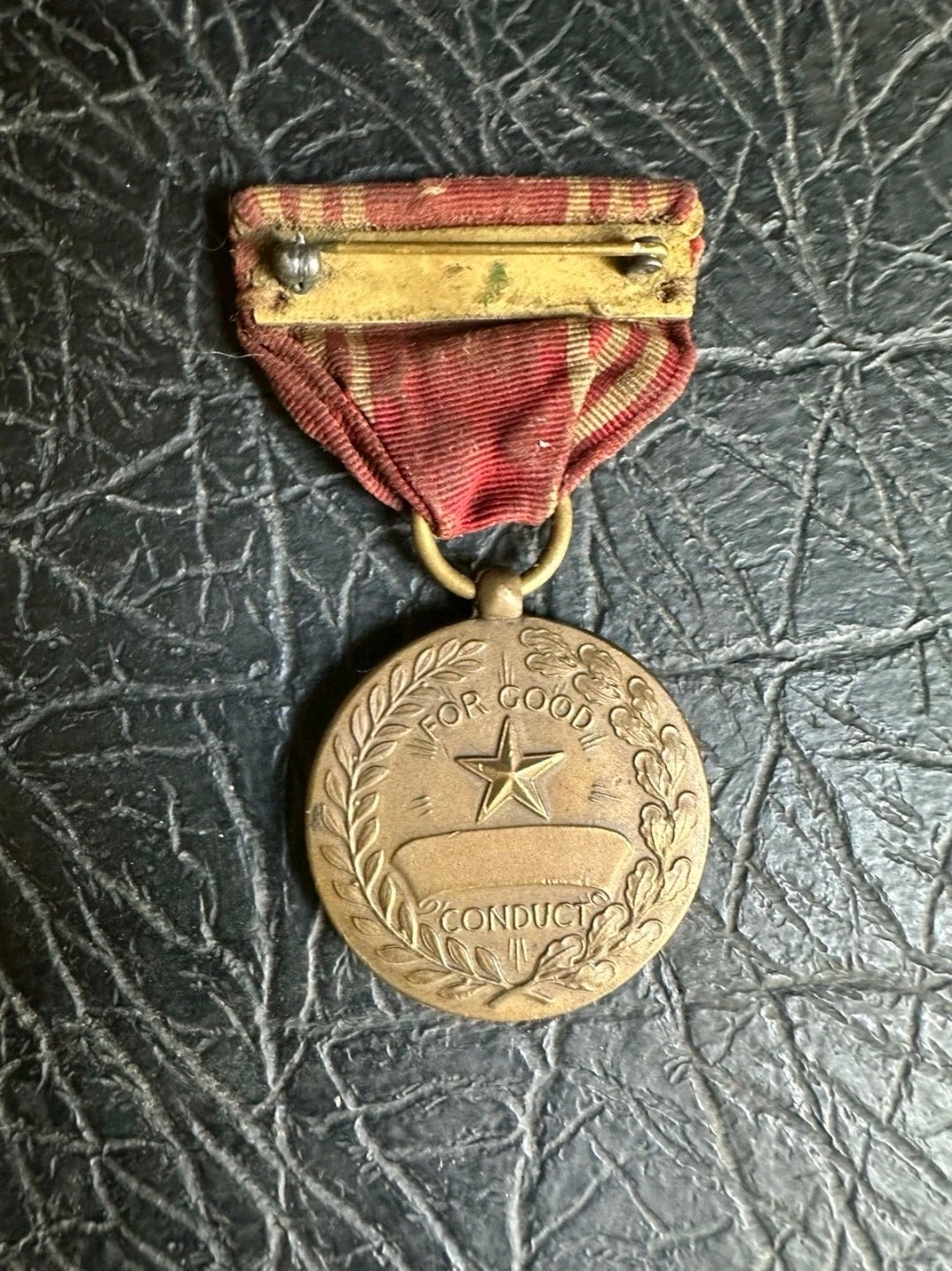 WWII U.S. Army Good Conduct Medal – Efficiency • Honor • Fidelity – Original WWII Era - Workshop & Study
