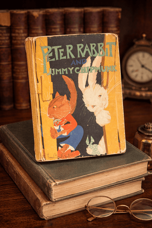 Peter Rabbit and Jimmy Chipmunk 1918 Thornton Burgess Antique Children’s Book Illustrated - Workshop & Study